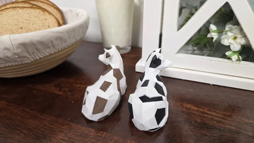 3D модель Современная низкополигональная корова - фото 7