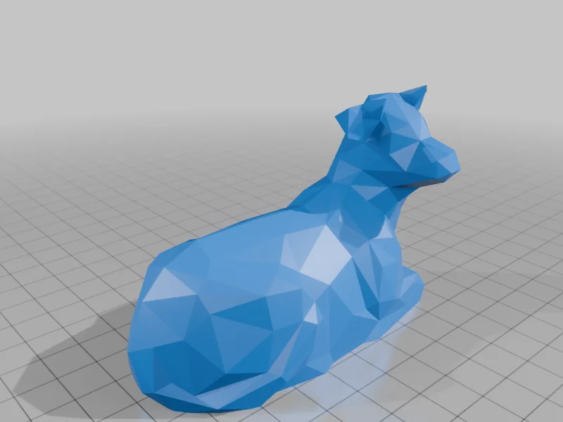 3D модель Современная низкополигональная корова - фото 8