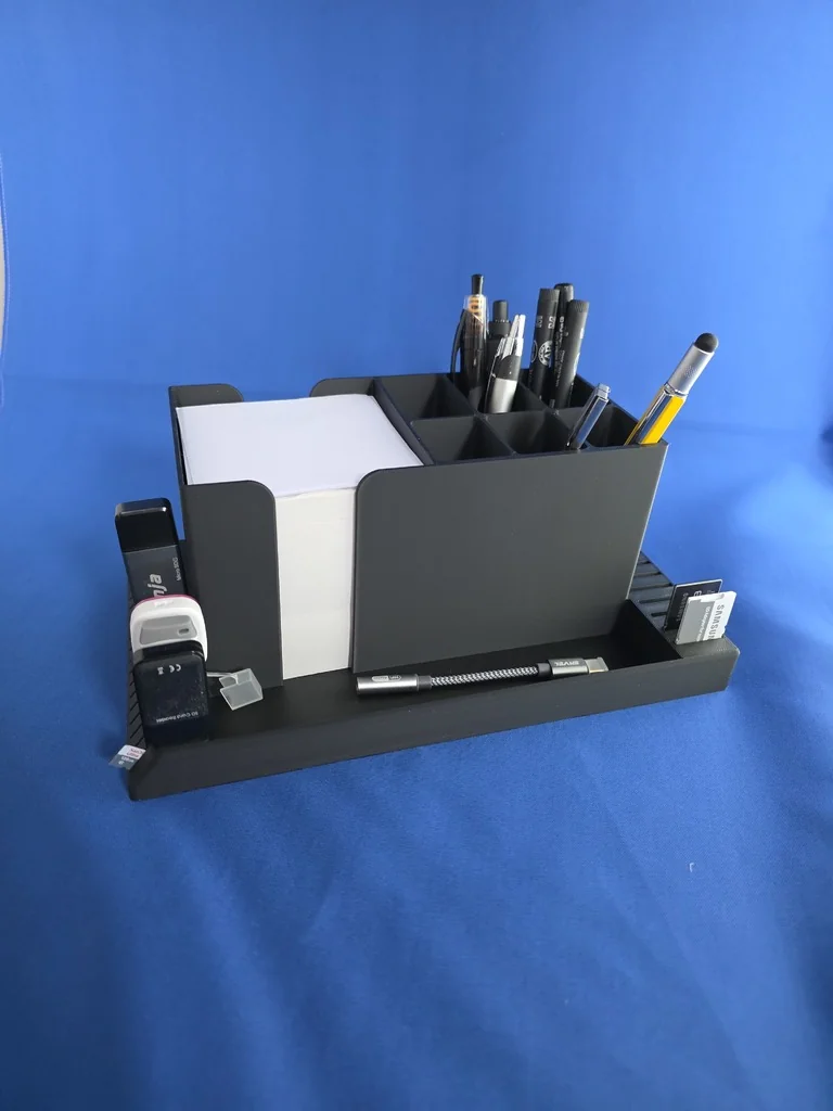 3D модель Органайзер для стола с блоком для заметок и держателем для карт - фото 3