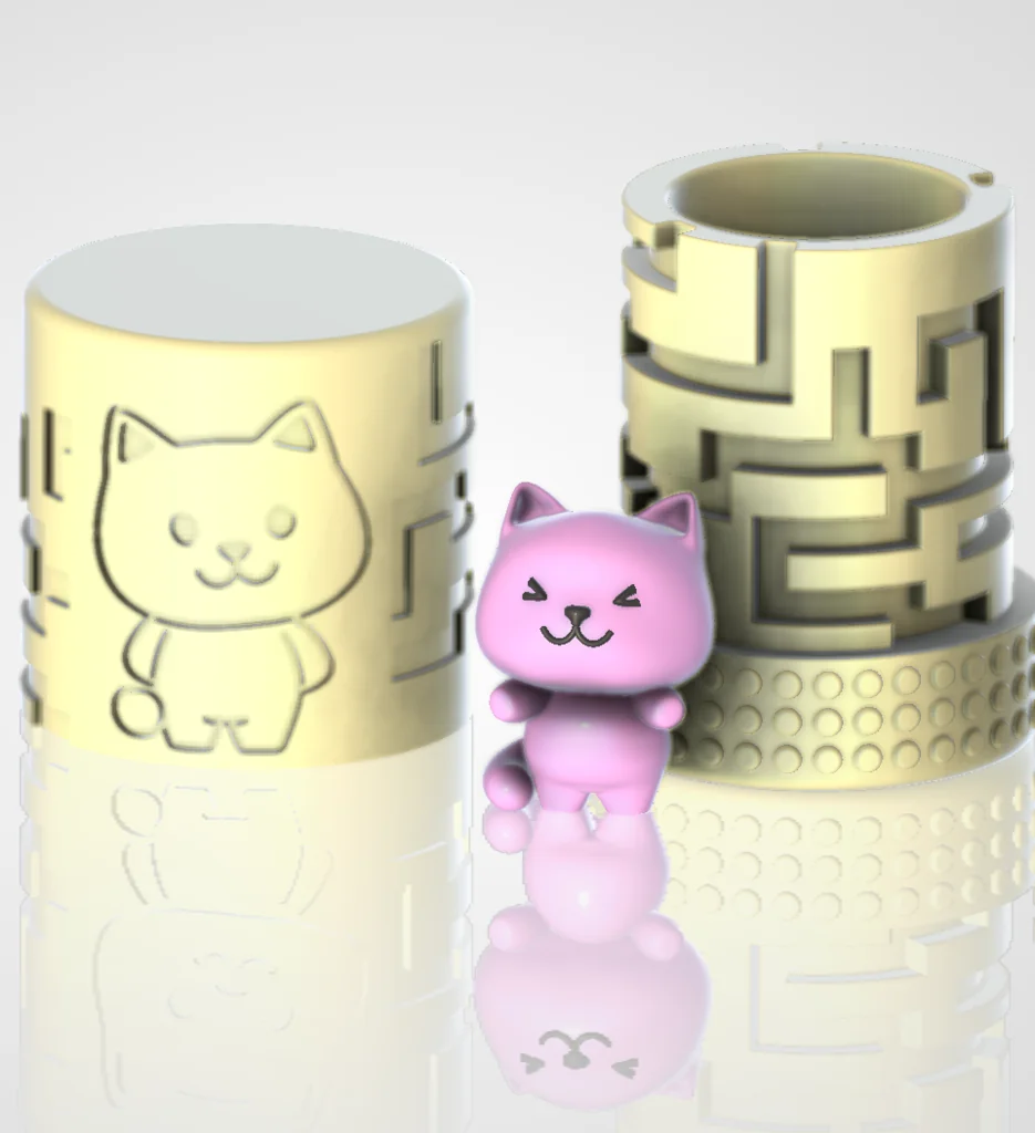 3D модель Кіт у лабіринті: інтерактивна 3D-модель - фото 2