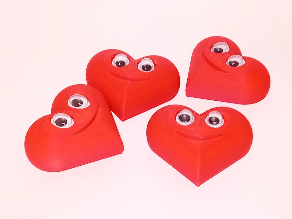 3D модель Сердце на День Святого Валентина (Овальные Глаза) - фото 1