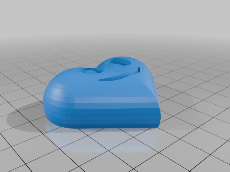 3D модель Сердце на День Святого Валентина (Овальные Глаза) - фото 2