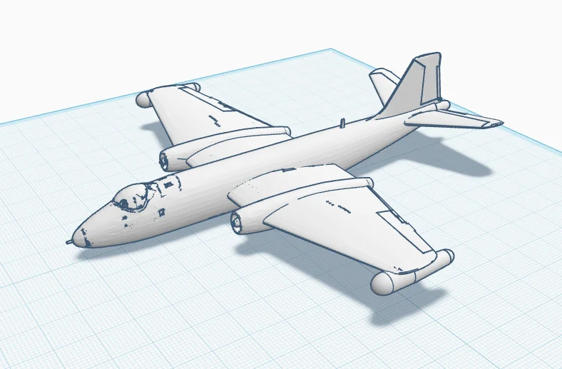 3D модель Модель B-57 в масштабі 1/144 - фото 1
