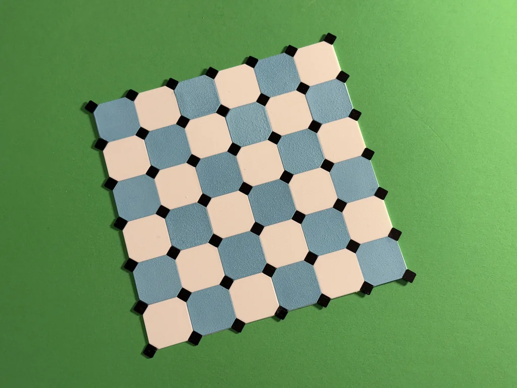 3D модель Дизайн плитки для підлоги в масштабі 1:12 STL