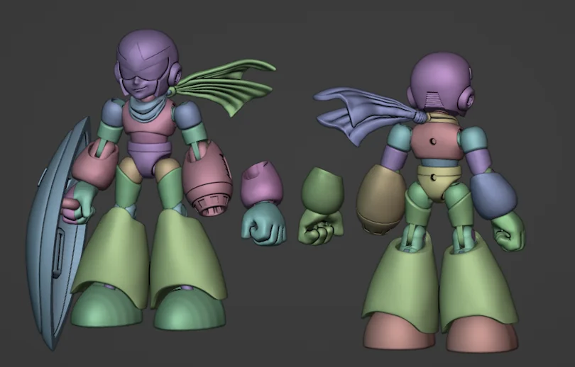 3D модель Фігурка Прото Мена з Mega Man - фото 2