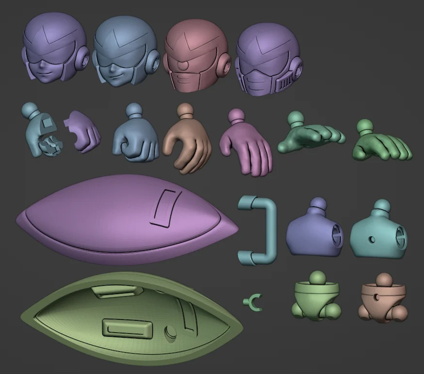 3D модель Фігурка Прото Мена з Mega Man - фото 3