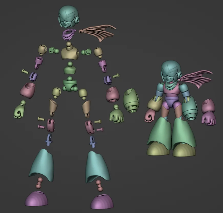 3D модель Фігурка Прото Мена з Mega Man - фото 4