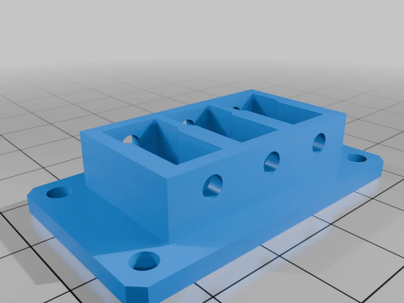 3D модель Параметрическая панель для T plug (dean) разъемов - фото 4