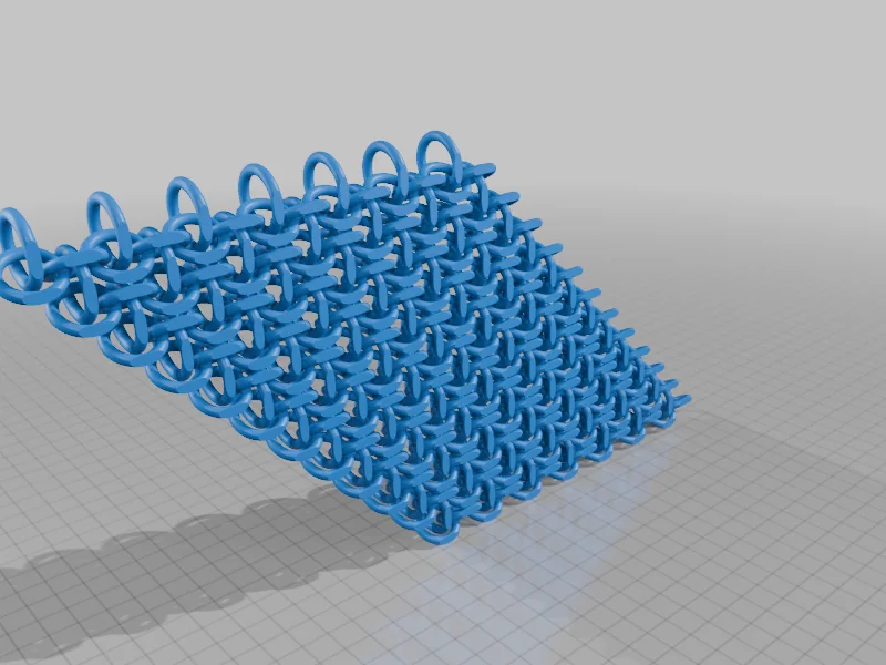 Кольчуга Печать на месте с круглыми звеньями