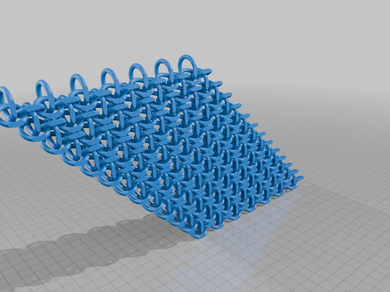 Кольчуга Печать на месте с круглыми звеньями