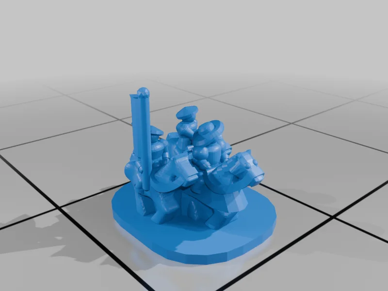 3D модель Мініатюри Італійських війн - Серія T40 - фото 7