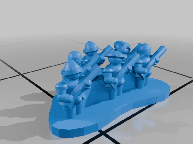 3D модель Мініатюри Італійських війн - Серія T40 - фото 9