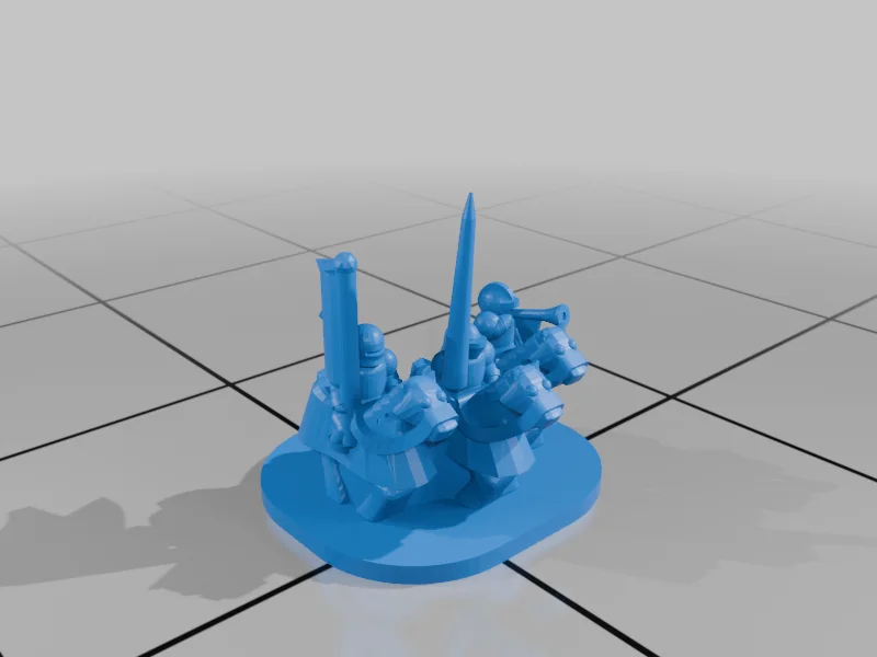 3D модель Мініатюри Італійських війн - Серія T40 - фото 11