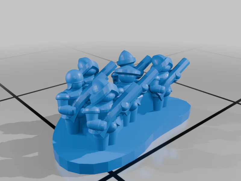 3D модель Мініатюри Італійських війн - Серія T40 - фото 12