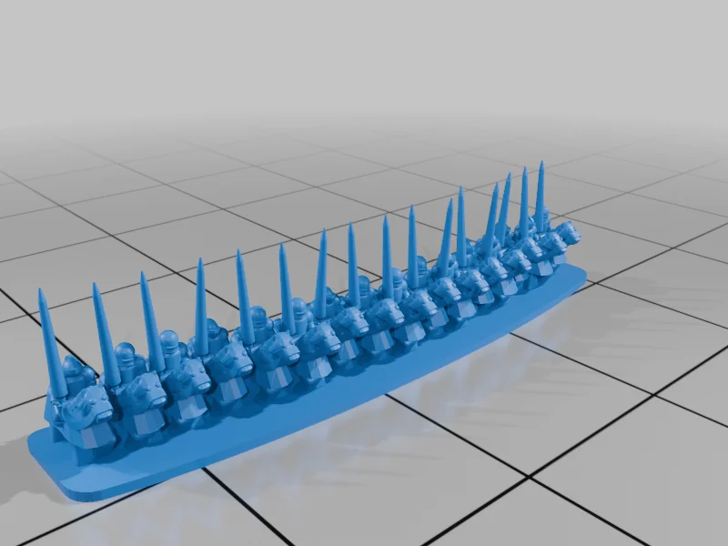 3D модель Мініатюри Італійських війн - Серія T40 - фото 15
