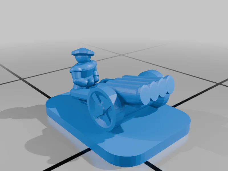 3D модель Мініатюри Італійських війн - Серія T40 - фото 16