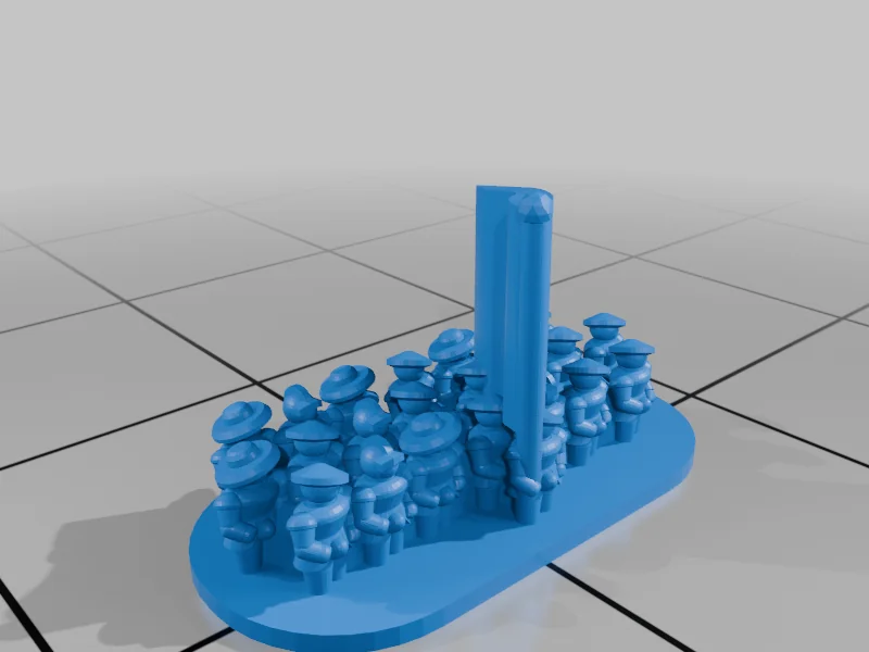 3D модель Мініатюри Італійських війн - Серія T40 - фото 21