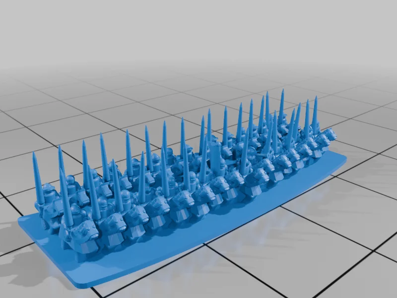 3D модель Мініатюри Італійських війн - Серія T40 - фото 23