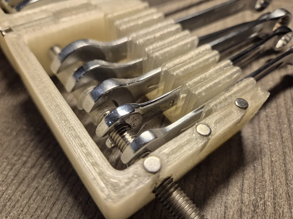 3D модель Портативный держатель для гаечных ключей (метрические 8-19 мм) - фото 2