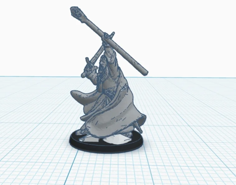 3D модель Гэндальф Серый с Балрогом (с основанием) - фото 2