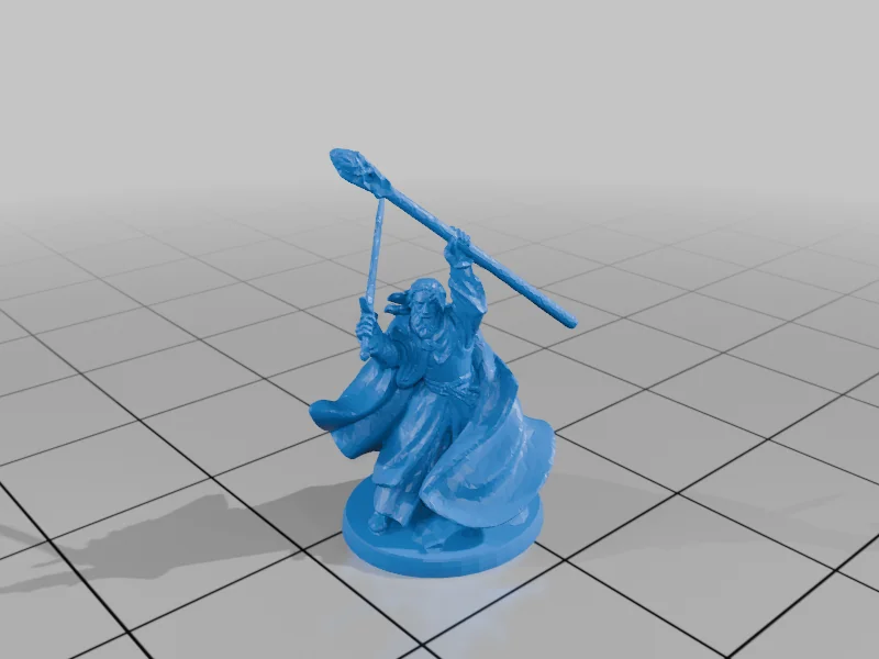 3D модель Гэндальф Серый с Балрогом (с основанием) - фото 3