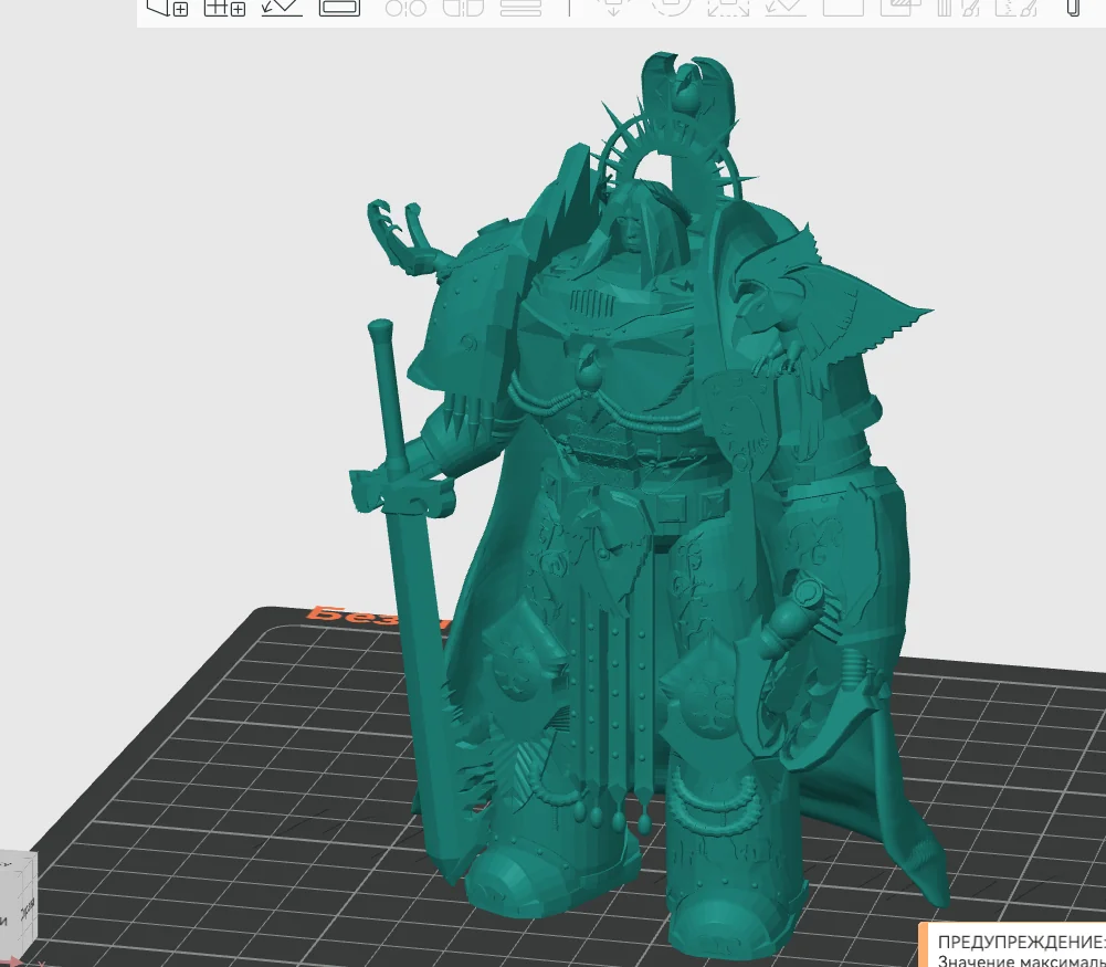 3D модель Император Человечества - Лидер Империума - фото 3