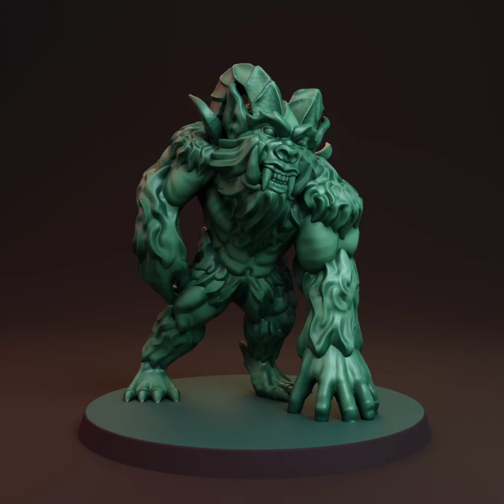 3D модель Миниатюра Йети без поддержки для FDM печати - фото 2