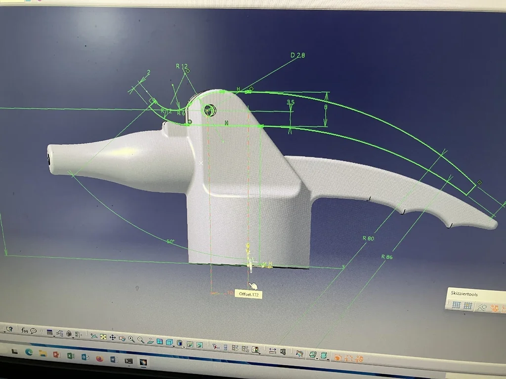 3D модель Мобильный пневматический пистолет для мастерской - фото 3