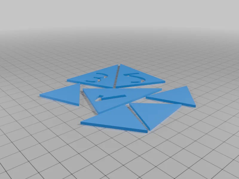 Многоцветный набор кубиков для FDM печати