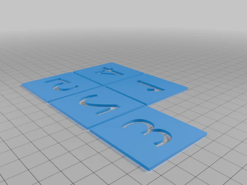 Многоцветный набор кубиков для FDM печати