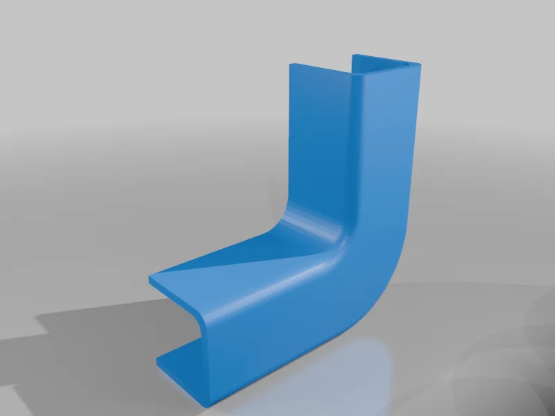 3D модель Кут кабельного каналу 12мм - фото 4