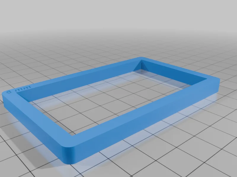 3D модель Рамка для толщины полимерной глины (формат кредитной карты) - фото 2