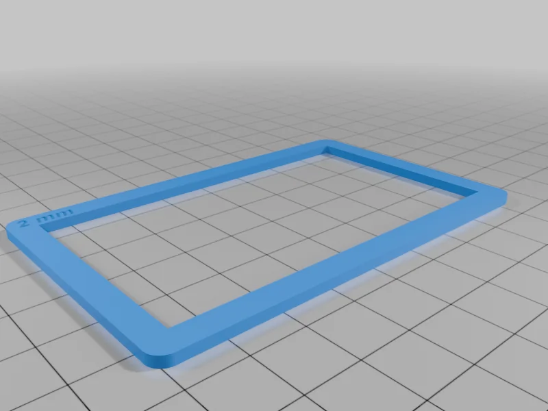 3D модель Рамка для толщины полимерной глины (формат кредитной карты) - фото 5