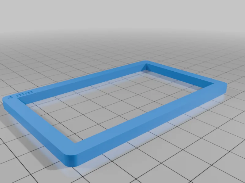 3D модель Рамка для толщины полимерной глины (формат кредитной карты) - фото 7