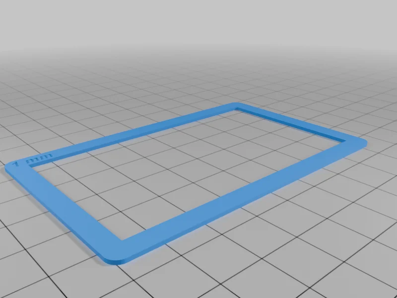 3D модель Рамка для толщины полимерной глины (формат кредитной карты) - фото 8