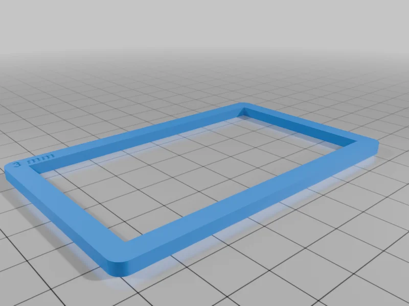 3D модель Рамка для толщины полимерной глины (формат кредитной карты) - фото 9