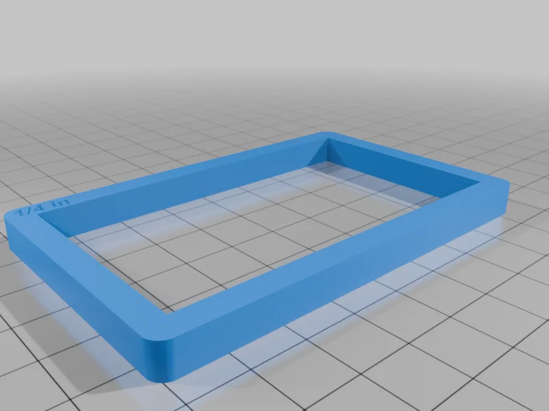 3D модель Рамка для толщины полимерной глины (формат кредитной карты) - фото 10