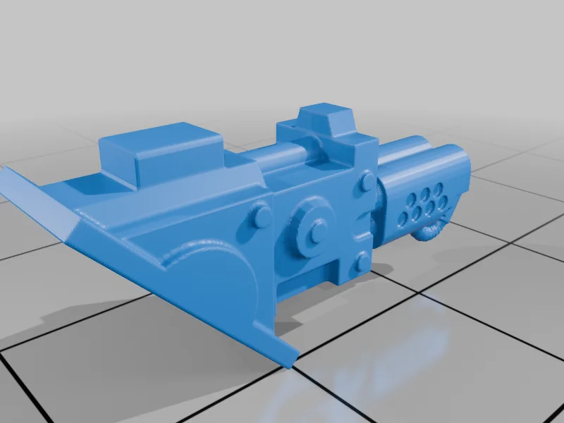 3D модель 28мм Боевая Танковая Модель | Человеческая Оборонительная Сила - фото 14