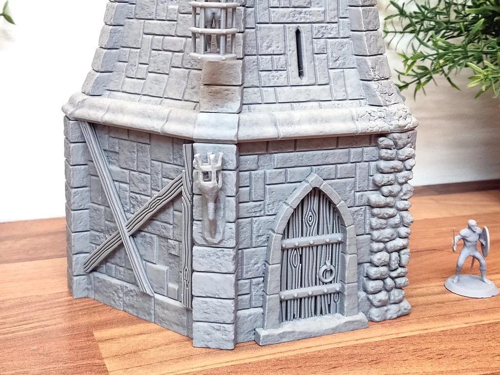 Сторожевая башня — бесплатный образец (модульная башня для 3D-печати)