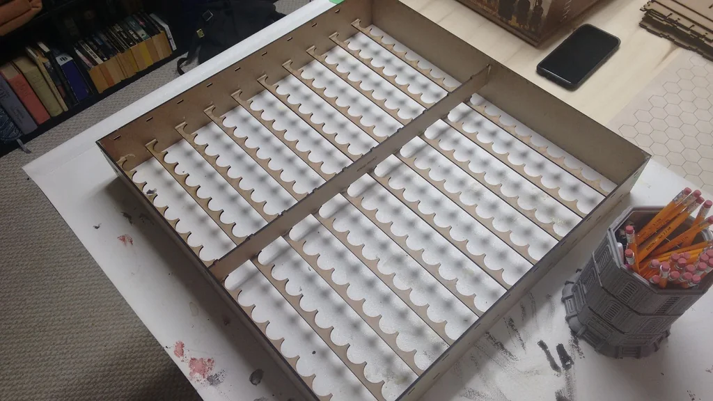 3D модель Стойки для хранения капельниц и красок - 3мм МДФ - фото 3