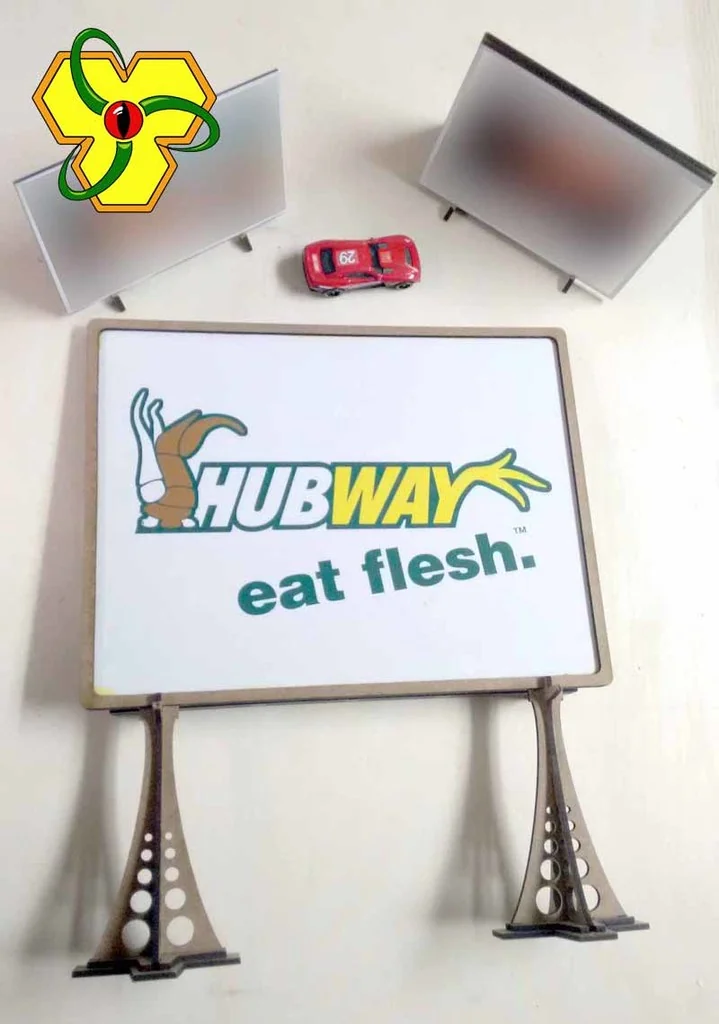 3D модель Лазерные рекламные щиты 20мм для авто-карателей - фото 2