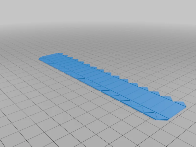 3D модель HERRINGBONE WOOD FLOORING 1:12 DOLLHOUSE SCALE - фото 3