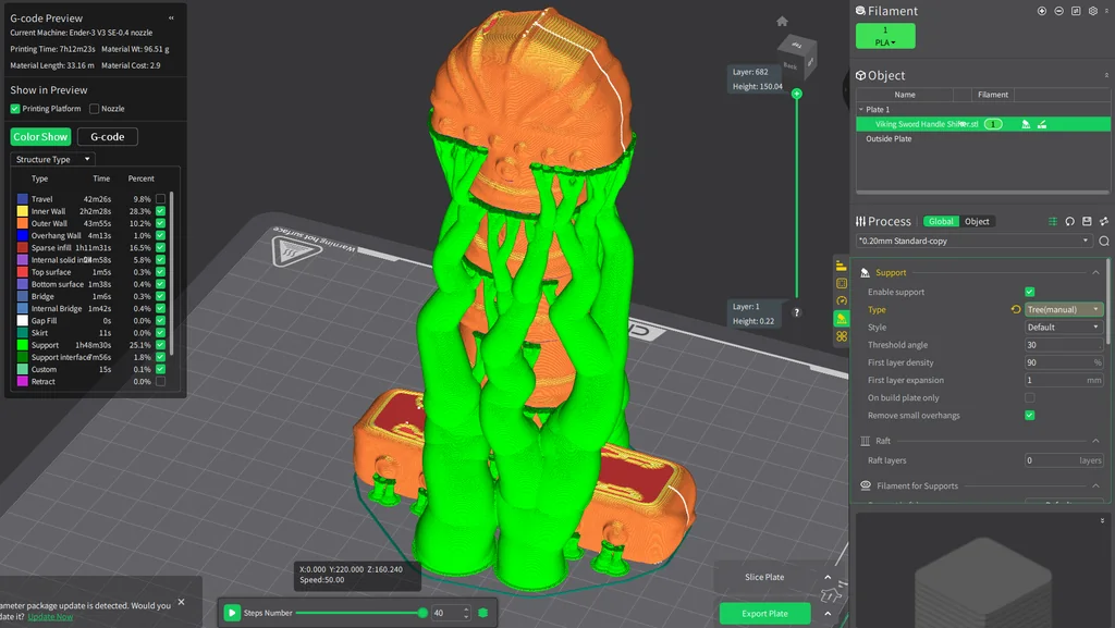 3D модель Ручка переключателя Viking Sword M12 - фото 4