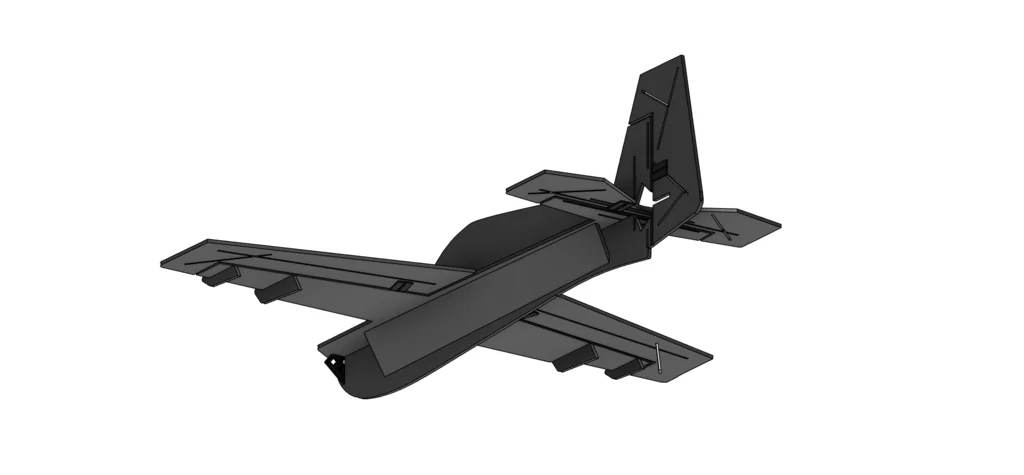 3D модель 3D Модель: Акробатический RC Самолет из Фома - фото 3