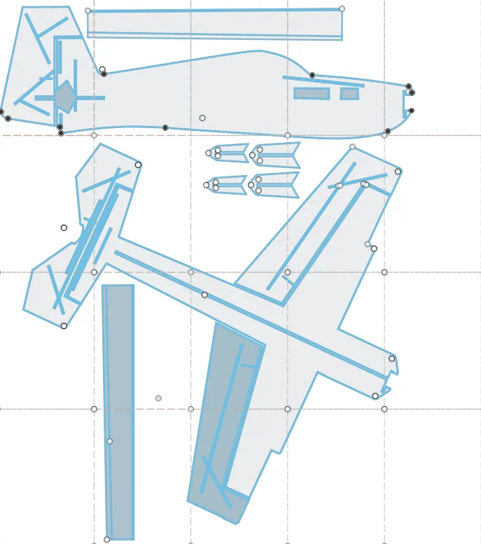 3D модель 3D Модель: Акробатический RC Самолет из Фома - фото 7
