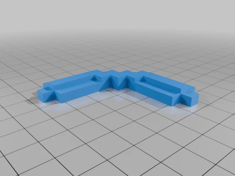 3D модель Модель кирки Minecraft - Багатоколірна - фото 3