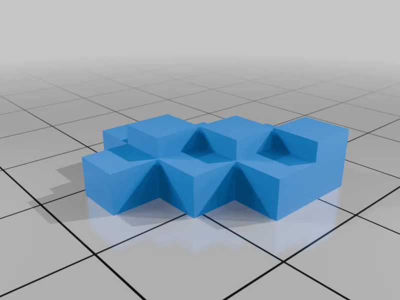 3D модель Модель алмазного копья Minecraft - Многоцветная - фото 4