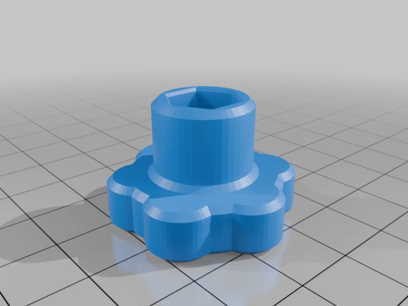 3D модель Звездочка с внутренней резьбой M5, M6, M8 - фото 2