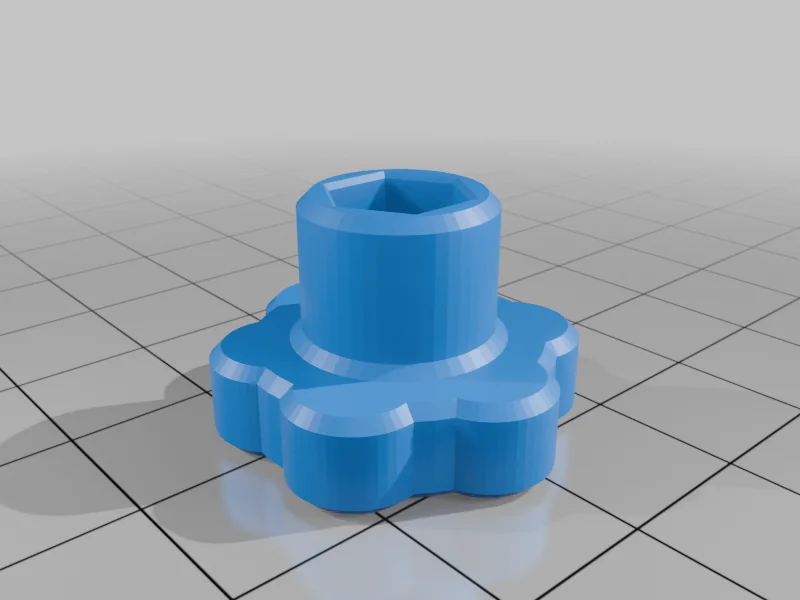 3D модель Звездочка с внутренней резьбой M5, M6, M8 - фото 3