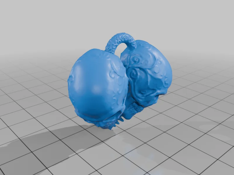 3D модель Подвеска в виде черепа в форме сердца - фото 2